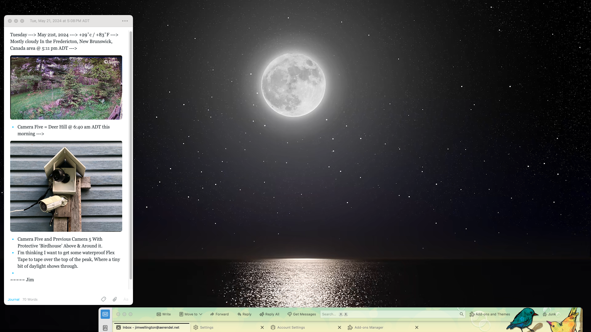 Screen Shot from Last May